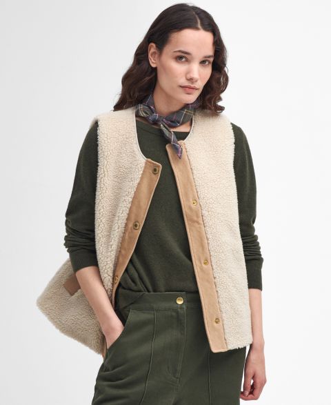 Женские жилеты Barbour Dulsie Faux-Fur Vest Liner