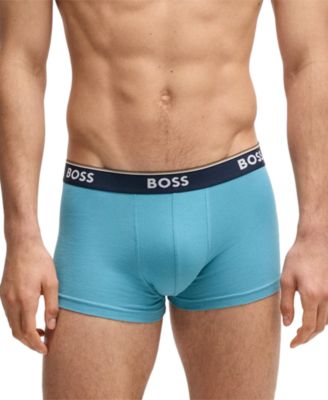 Men's Power 3-Pk. Tipped Logo Waistband Trunks