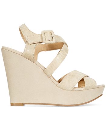 American rag rachey platform wedge sandals discount