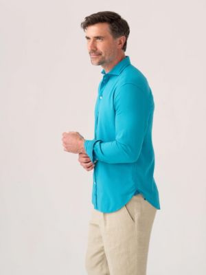 Men's Long Sleeve Kikoy Cotton Shirt