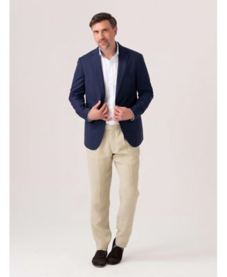 Men's Classic Tailored Wool Blazer