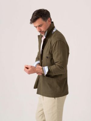 Men's Kikoy Cotton Shirt Jacket