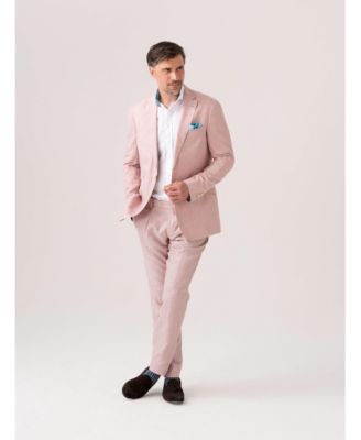 Men's Linen/Wool/Silk Blend Tailored Blazer