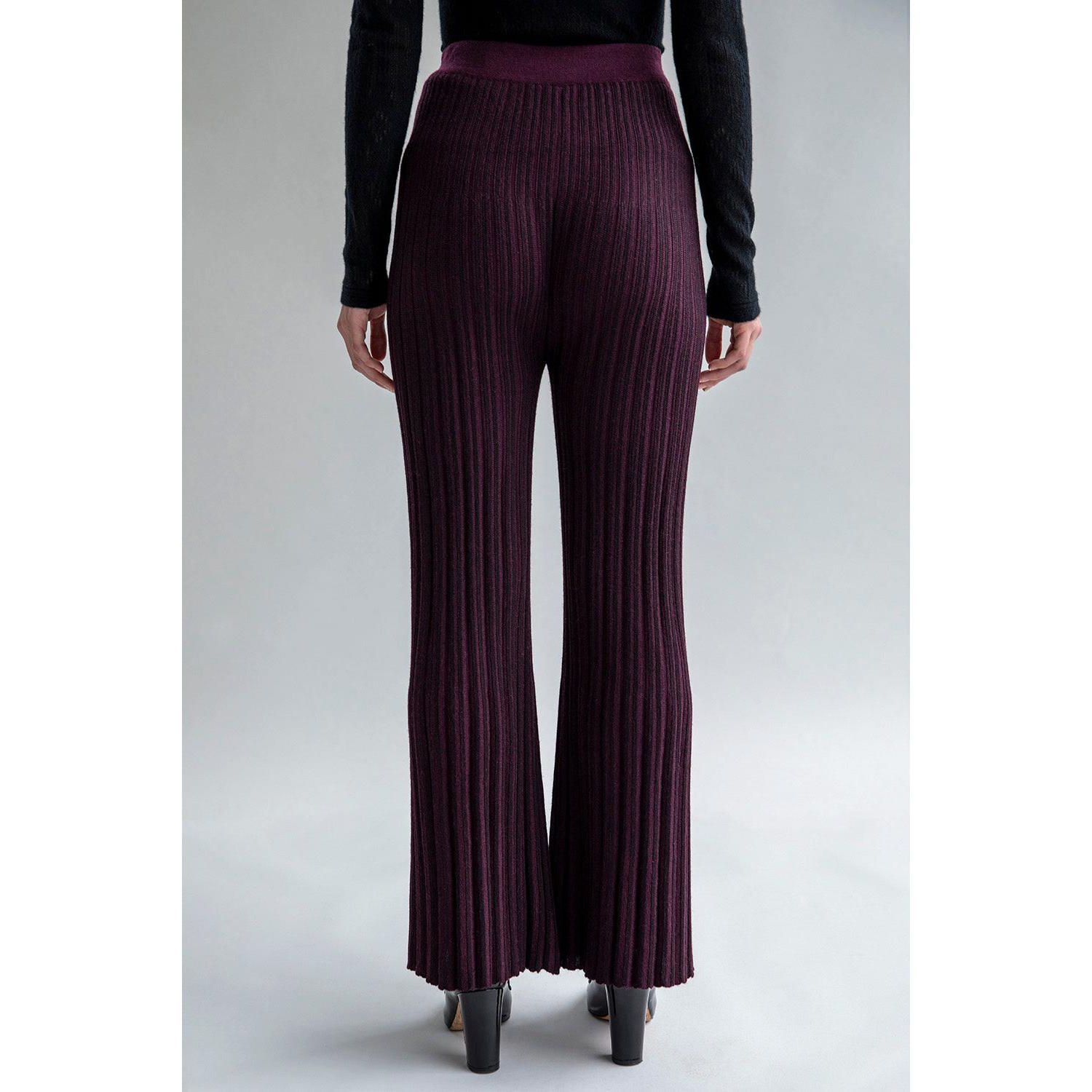 Women's Marcelle Pleated Knit Trousers