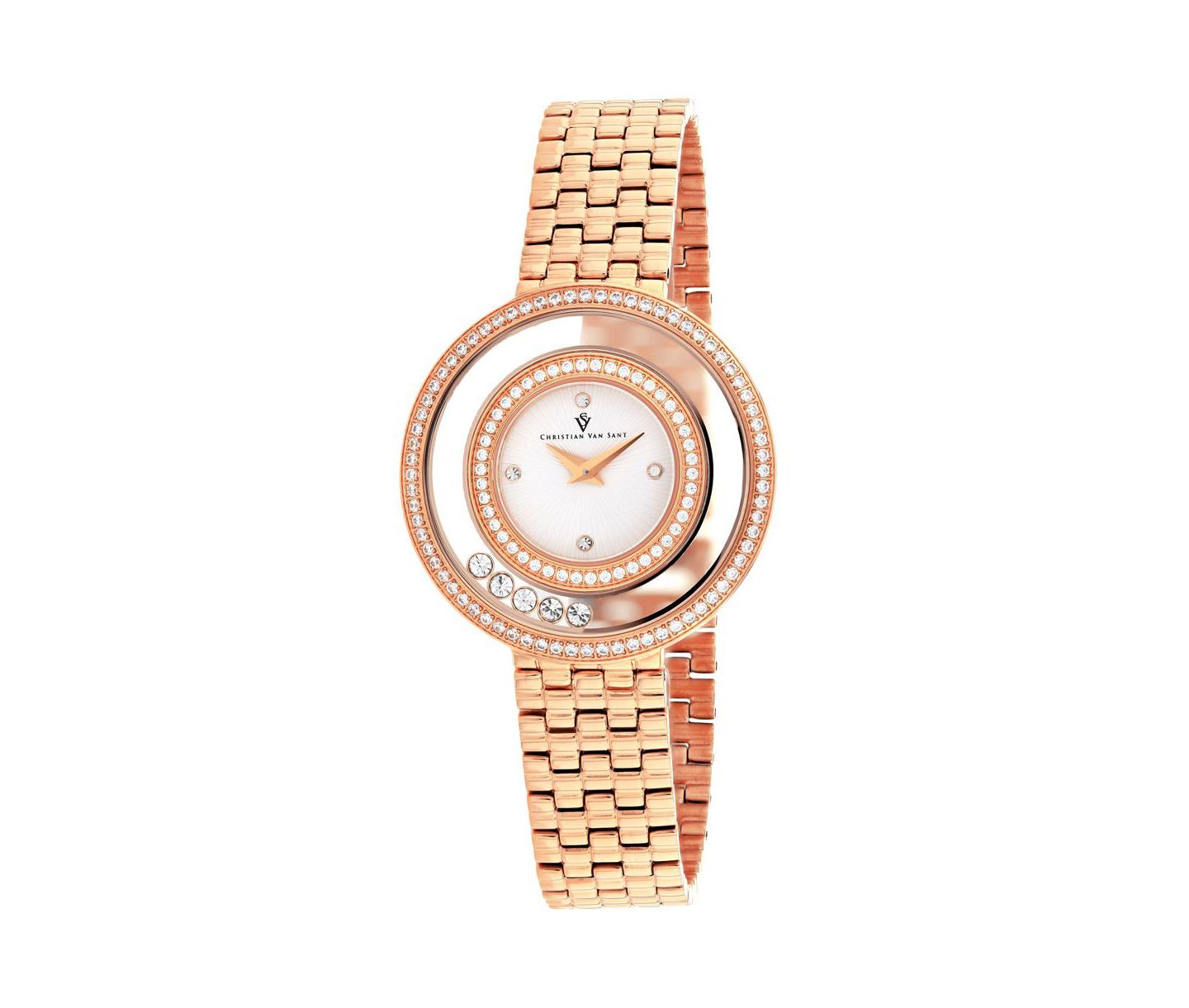 Женские часы Christian Van Sant Gracieuse White Dial - CV4832, цвет: Золотой — фото 1