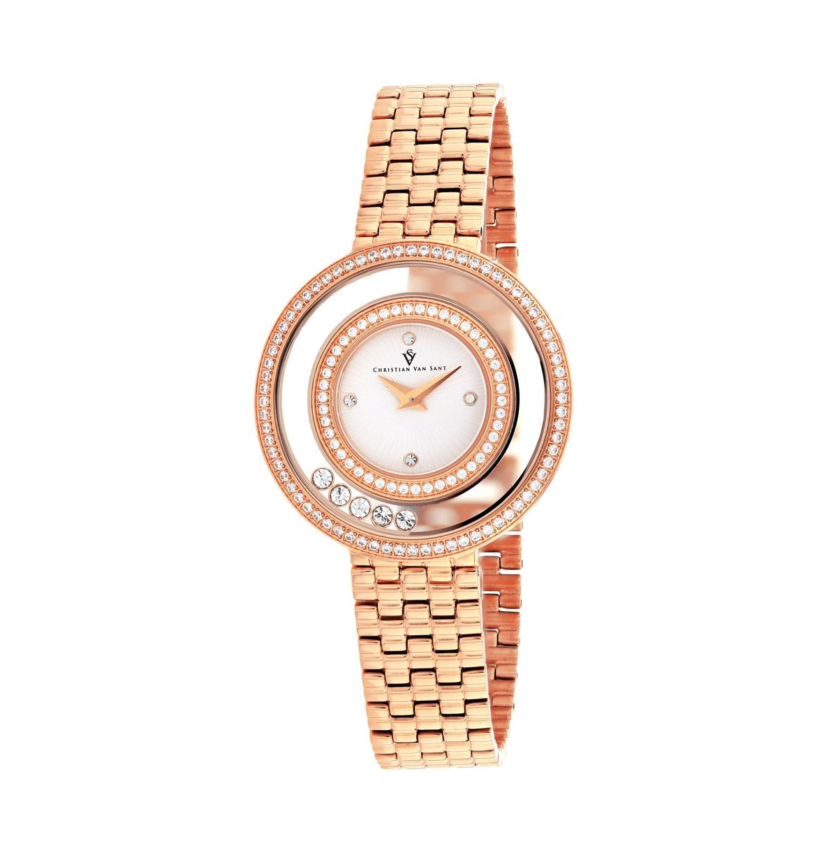 Women's Gracieuse White Dial Watch - CV4832 - Gold