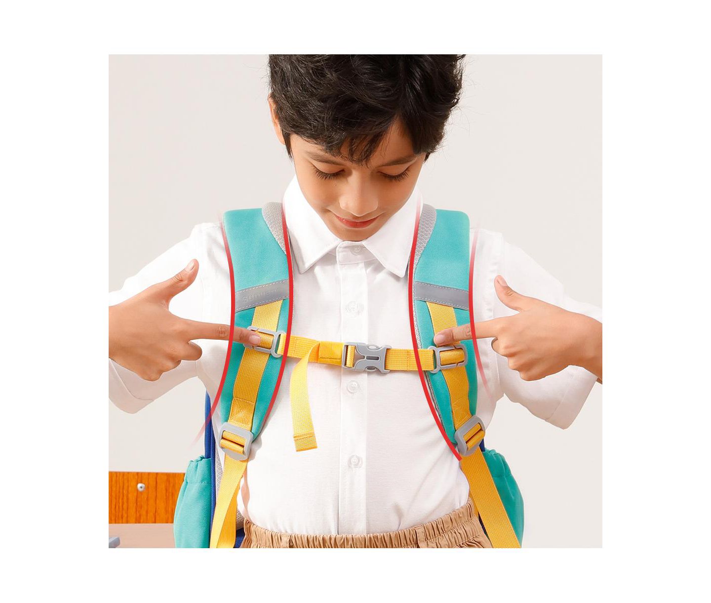 Рюкзак Sunveno School Ergonomic Design для детей, цвет: Зелёный — фото 6