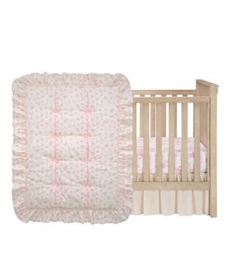 Lambs & Ivy Lambs and Ivy Coquette Floral Pink Bows Aesthetic 3-Piece ...