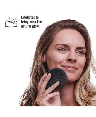 Flawless Beauty Essentials Bundle – Includes 3-Pack Multi-Shape Makeup Sponges, Natural Konjac Sponge Duo & 5-Piece Black Studio Brush Set