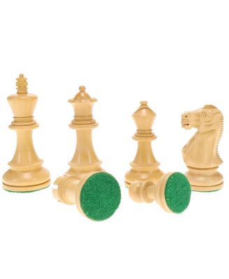 English Staunton Chess Pieces, Weighted with 4 in. King