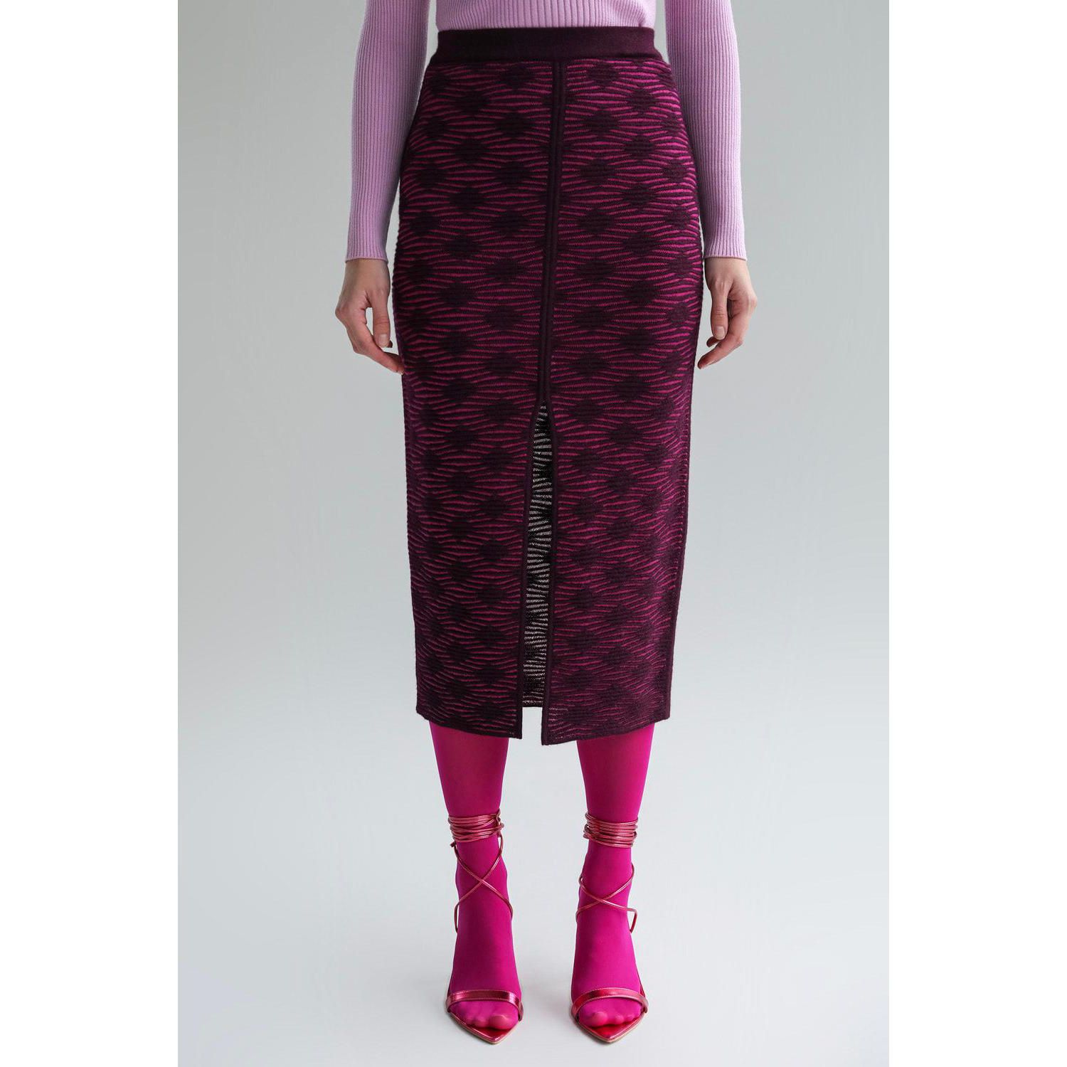 Women's Geometric Jacquard Knit Pencil skirt