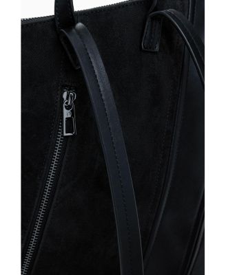 Women's Small corset-effect leather backpack