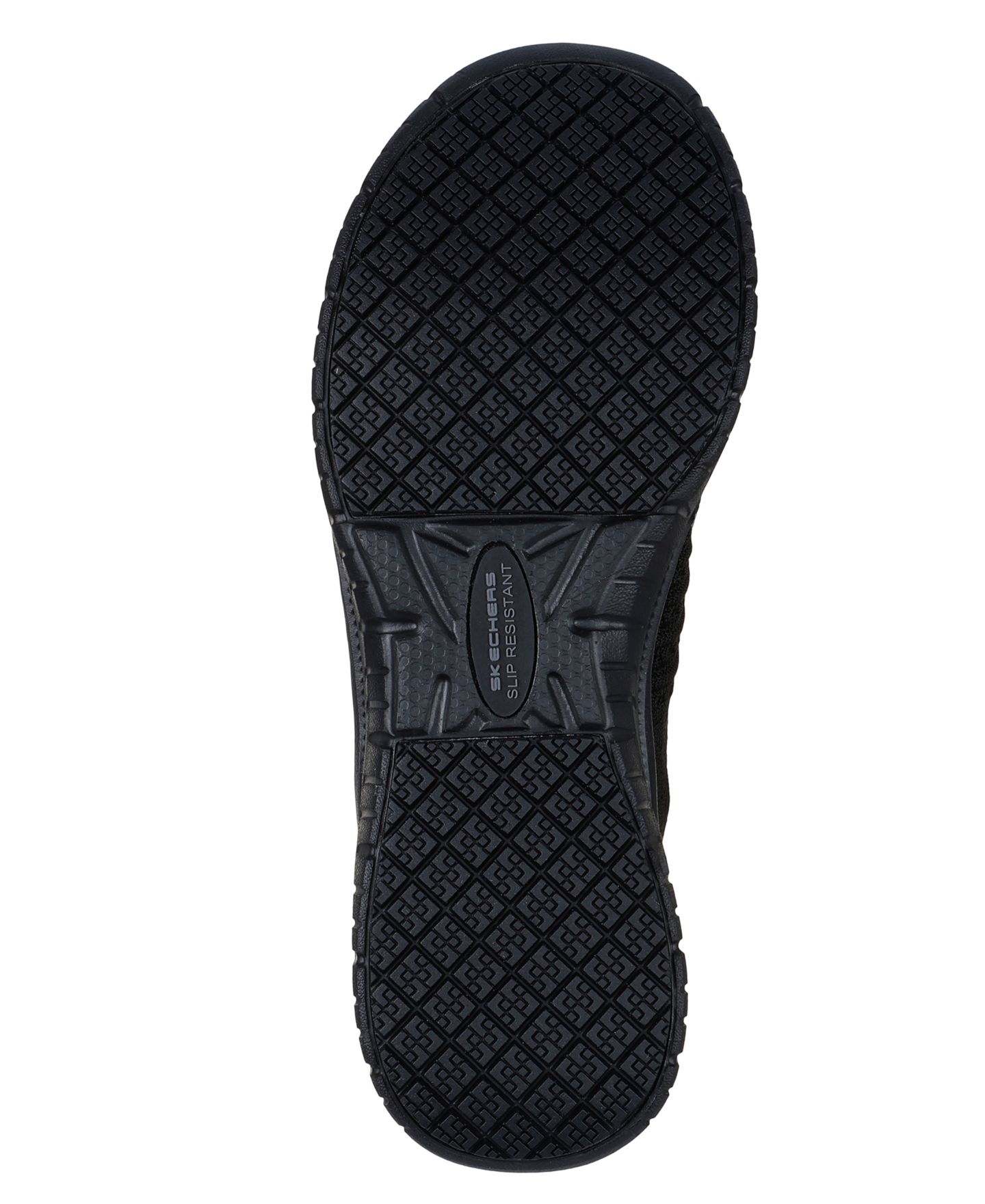 Женские кроссовки Skechers Slip-Ins: Work Slip-Resistant: Virtue - Valsea Work Sneakers, цвет: Чёрный — фото 6