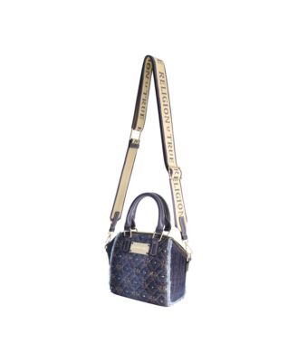 Frayed Denim Mini Satchel