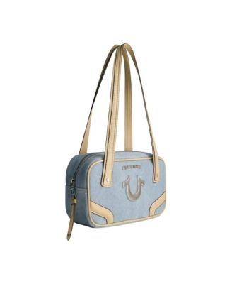 Small Denim Bowling Satchel