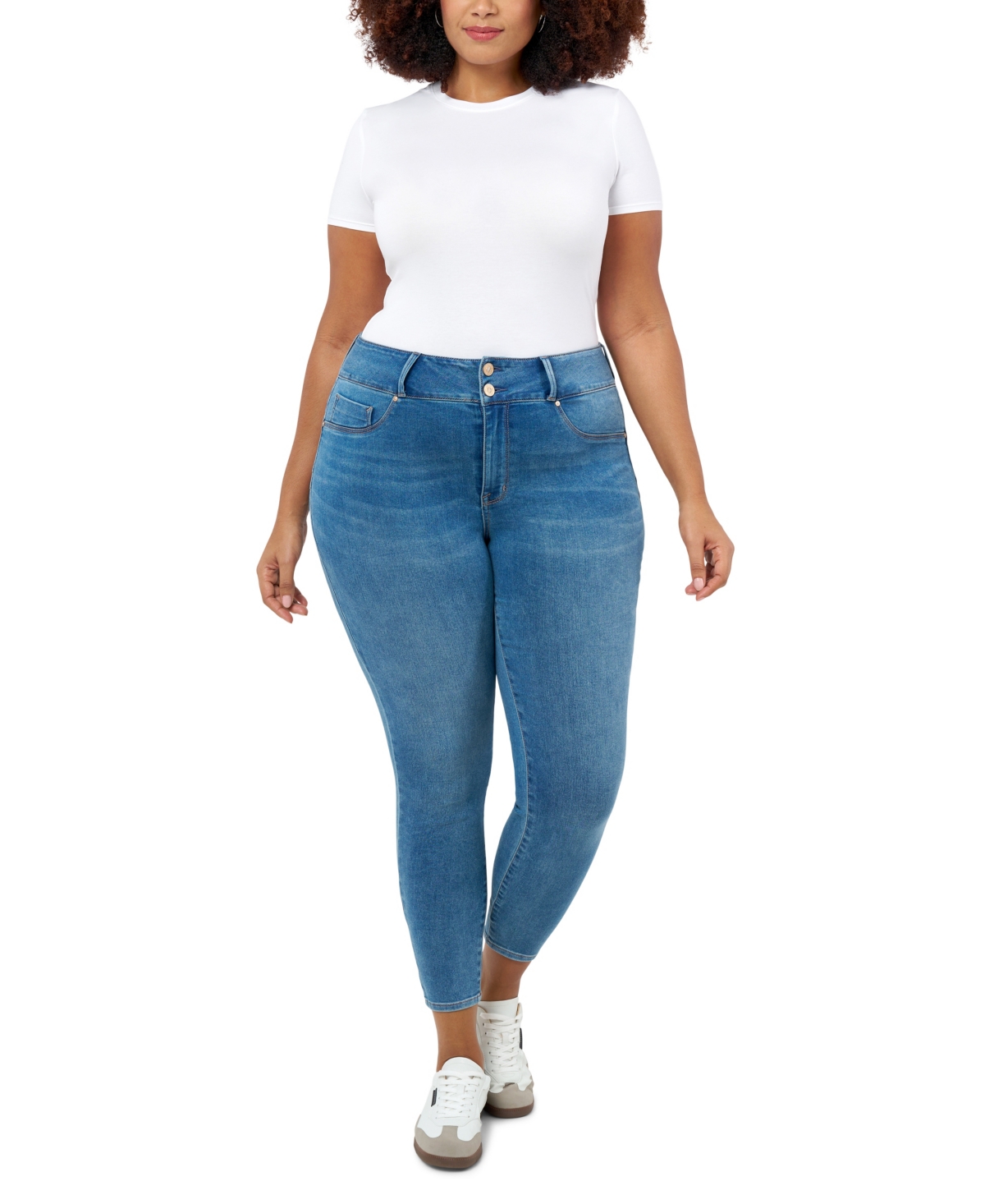 Plus Size High Rise Curvy Legging Jeans - Afterglow Medium Wash