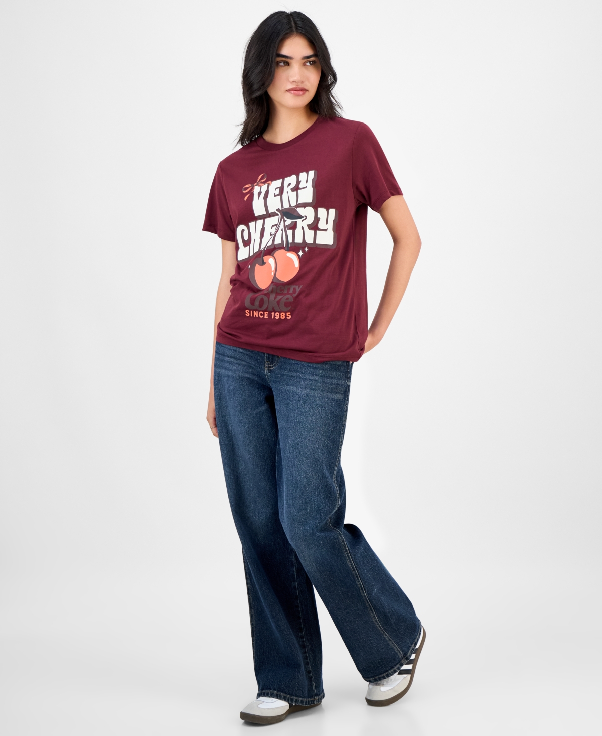 Grayson Threads, The Label Juniors' Cherry Coke T-shirt In Red