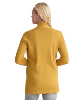 Women's Sutton Ribbed Long-Sleeve Cardigan Sweater