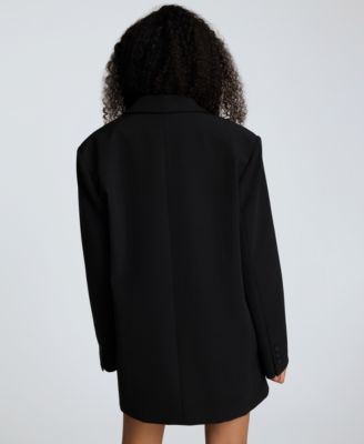 Women's Luxe Stretch Twill Two-Button Boyfriend Blazer 