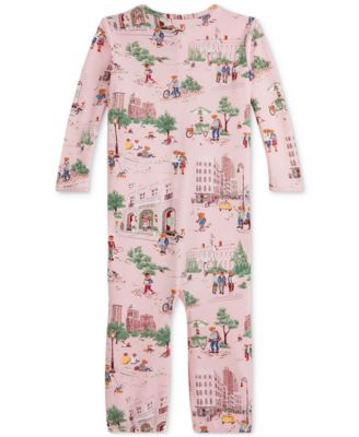 Baby Girls Printed Coveralls