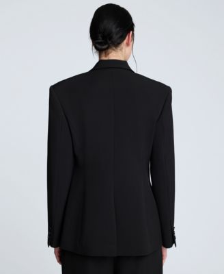 Women’s Luxe Stretch Twill One-Button Blazer