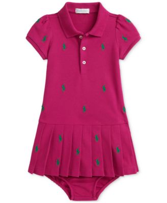Polo Ralph Lauren - Baby Girls Stretch Mesh Polo Dress