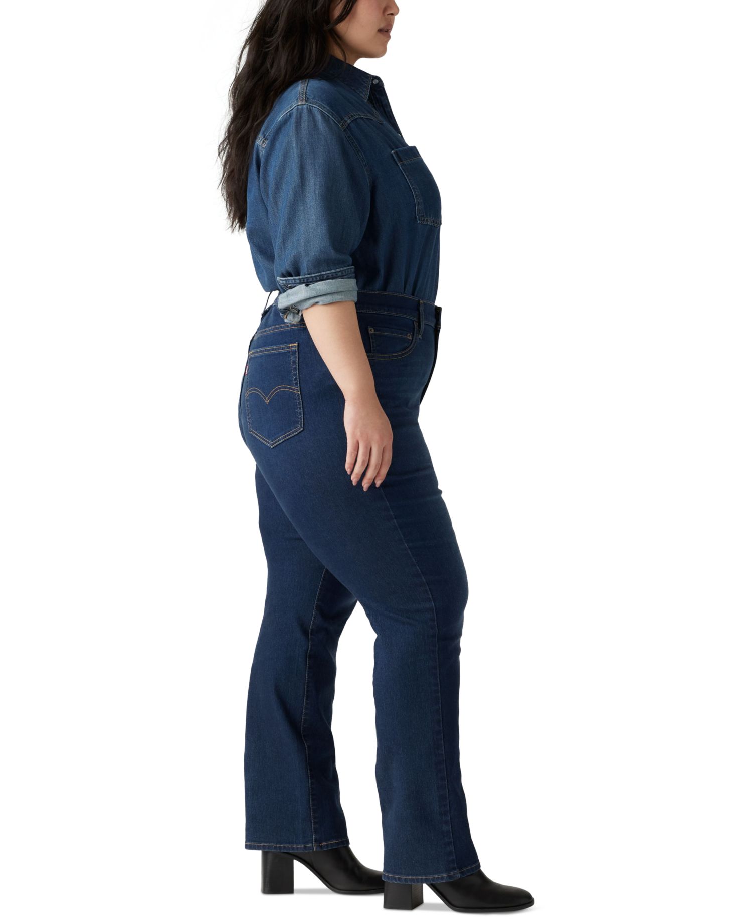 Plus Size Chelsea High-Rise Straight-Leg Jeans