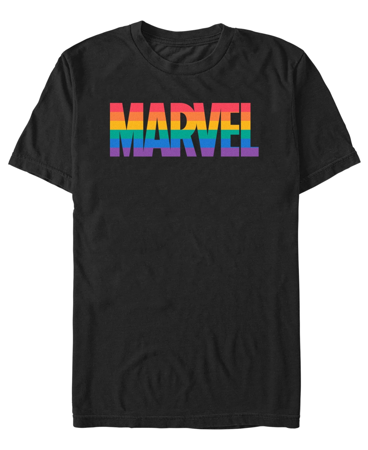 Fifth Sun Men's Marvel Pride Color Short Sleeve T-Shirt - Black
