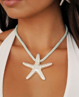 Starfish Statement Pendant Necklace