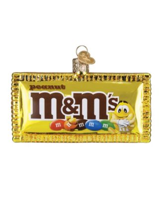 2.5" Mars Wrigley Candies Peanut M&M's Candy Ornament
