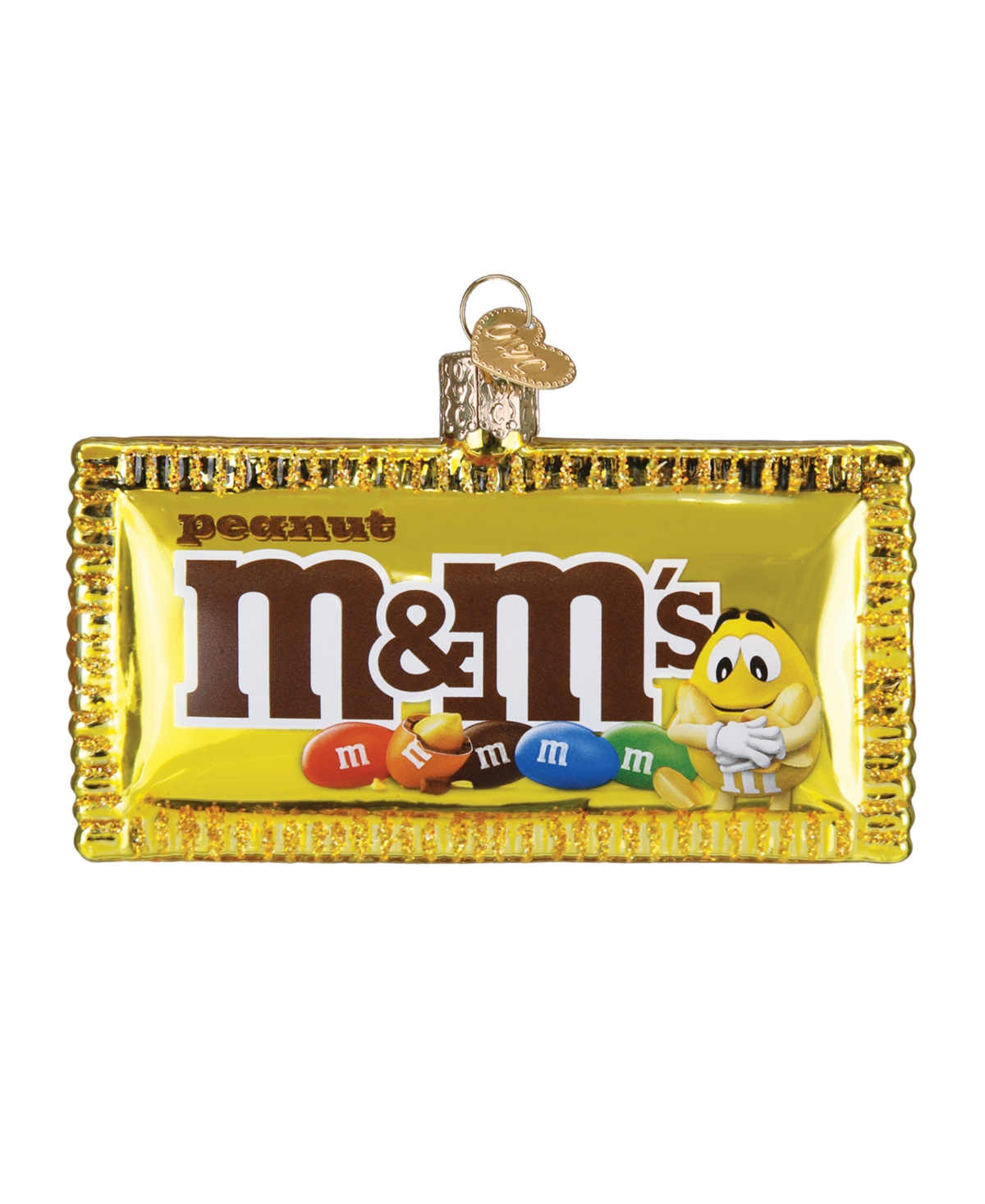 Old World Christmas 2.5" Mars Wrigley Candies Peanut M&m's Candy Ornament In Yellow
