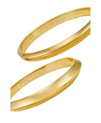 Gold Tone Bangle Bracelet Set