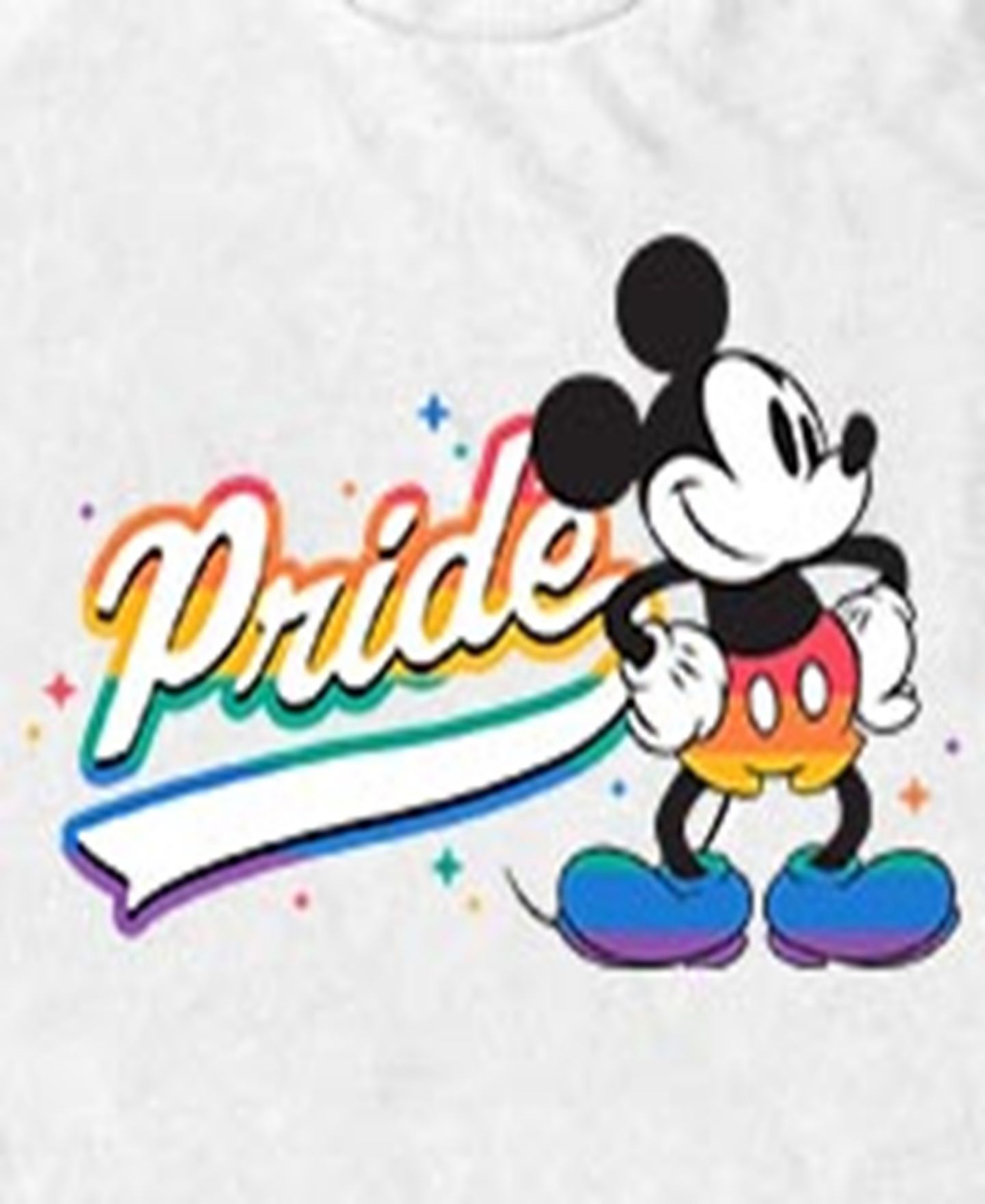 Мужская футболка Fifth Sun Pride Mickey Pose Short Sleeve, цвет: Белый — фото 3