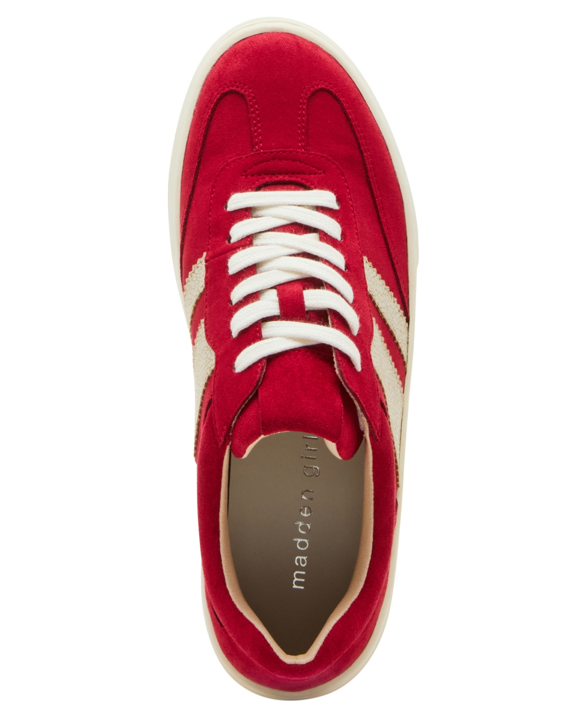 Madden Girl Livvyy Platform Lace-up Sneakers In Red
