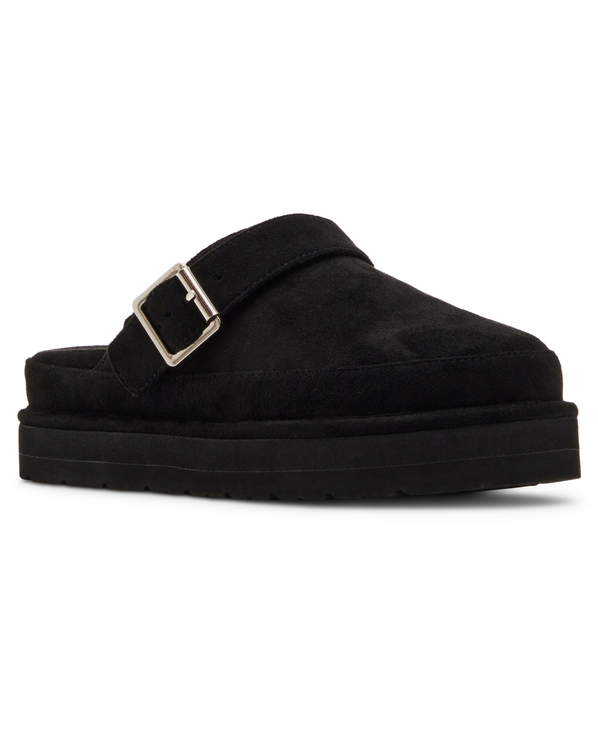 Madden Girl Graham Platform Slingback Clog Mules In Black