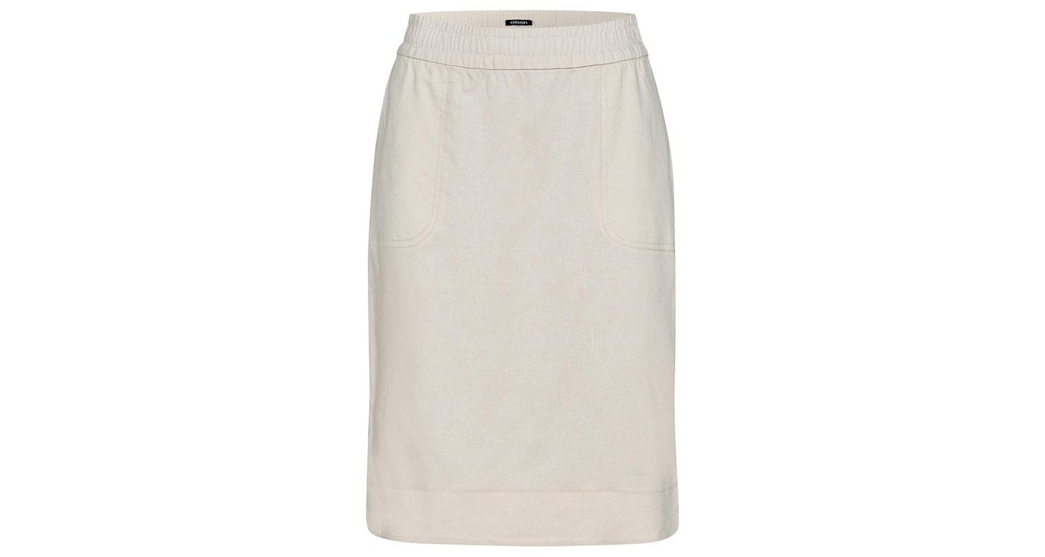 Women's Linen Blend Pull-On Skirt