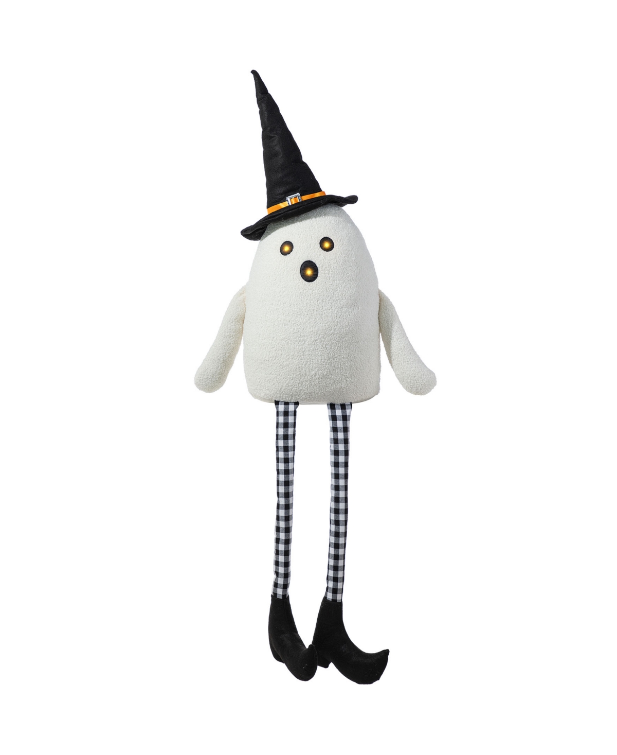 65.25" Halloween Oversized Lighted Fabric Ghost Shelf Sitter - Multi