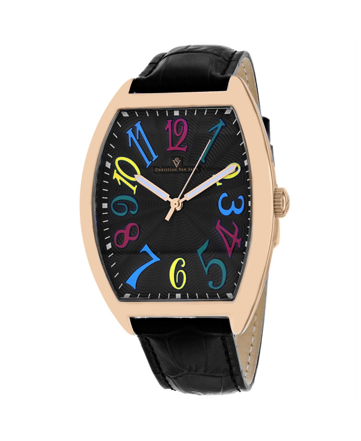 Men's Royalty Ii Black Dial Watch - CV0375 - Black