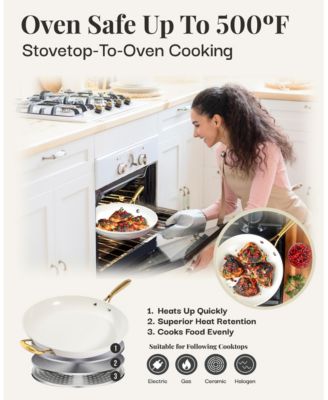 Natural Collection 14 inch Ceramic Coating Fry Pan