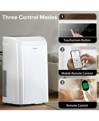 14,000 BTU Portable AC, Quiet 46dB, WiFi & App Control, 24H Timer, Fan & Dehumidifier, Easy Install for Bedroom, Office, Living Room