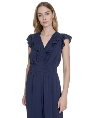 Women's Sleeveless V-Neck Jumpsuit