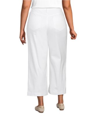 Women's Denim High Rise Wide Leg Crop Jeans