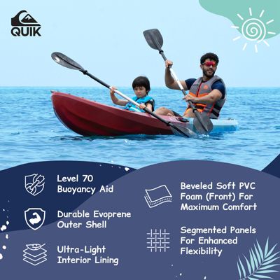 USCG Approved Life Jacket, Evoprene PFD  PVC Foam Swim Vest