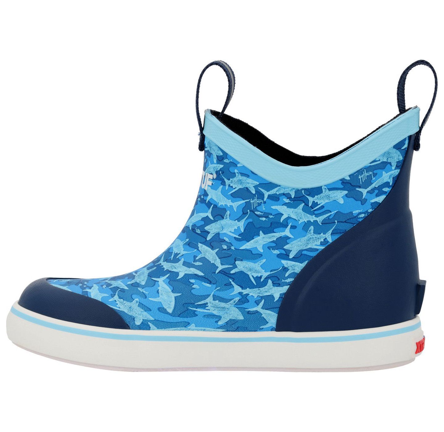 Ботинки XTRATUF Kids Ankle Deck Boot Guy Harvey для мальчиков, цвет: Синий камуфляжный — фото 7