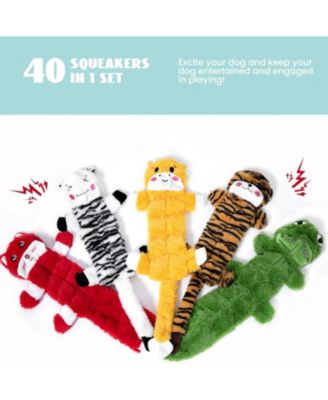 Dog Squeaky Toys, Christmas gift,Durable Dog Chew Toys for Aggressive Chewers, No Stuffing Dog Toys for Small, Medium, and Large Dogs