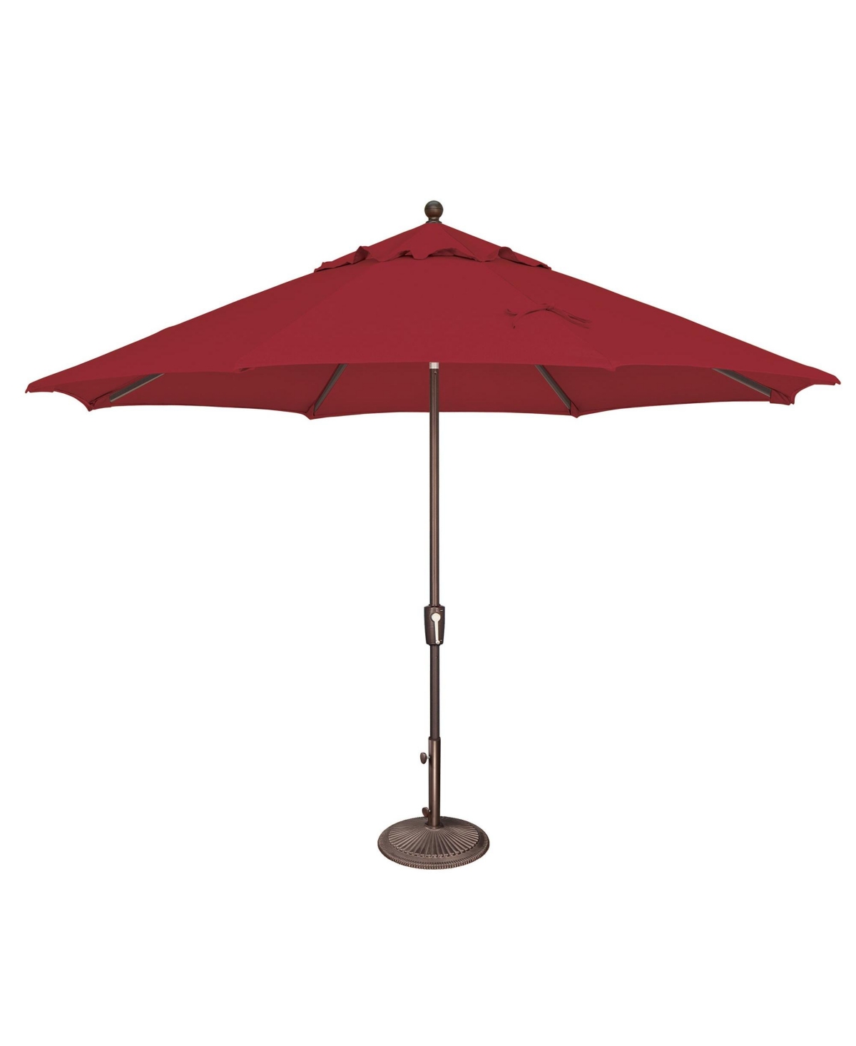 11FT Solefin Octagon Patio Umbrella with Push-Button Tilt, Bronze Frame - Taupe