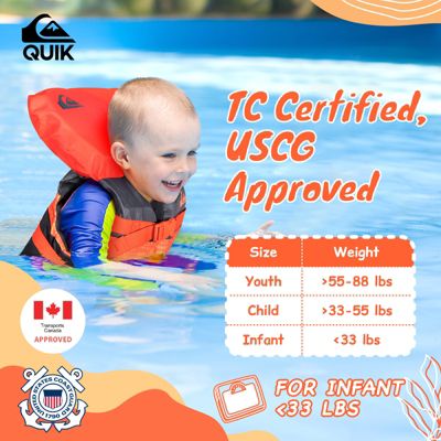 Life Vest USCG Approved with Quick-Release Buckles for water sports