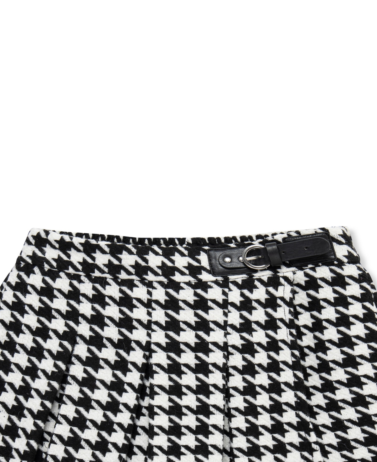H By Habitual Big Girls Pleated With Buckle Skort In Black