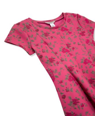 Big Girls Floral Scuba Knit Dress