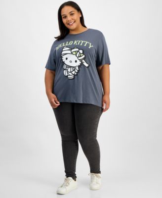 Trendy Plus Size Hello Kitty Mummy Glow in the Dark T-Shirt